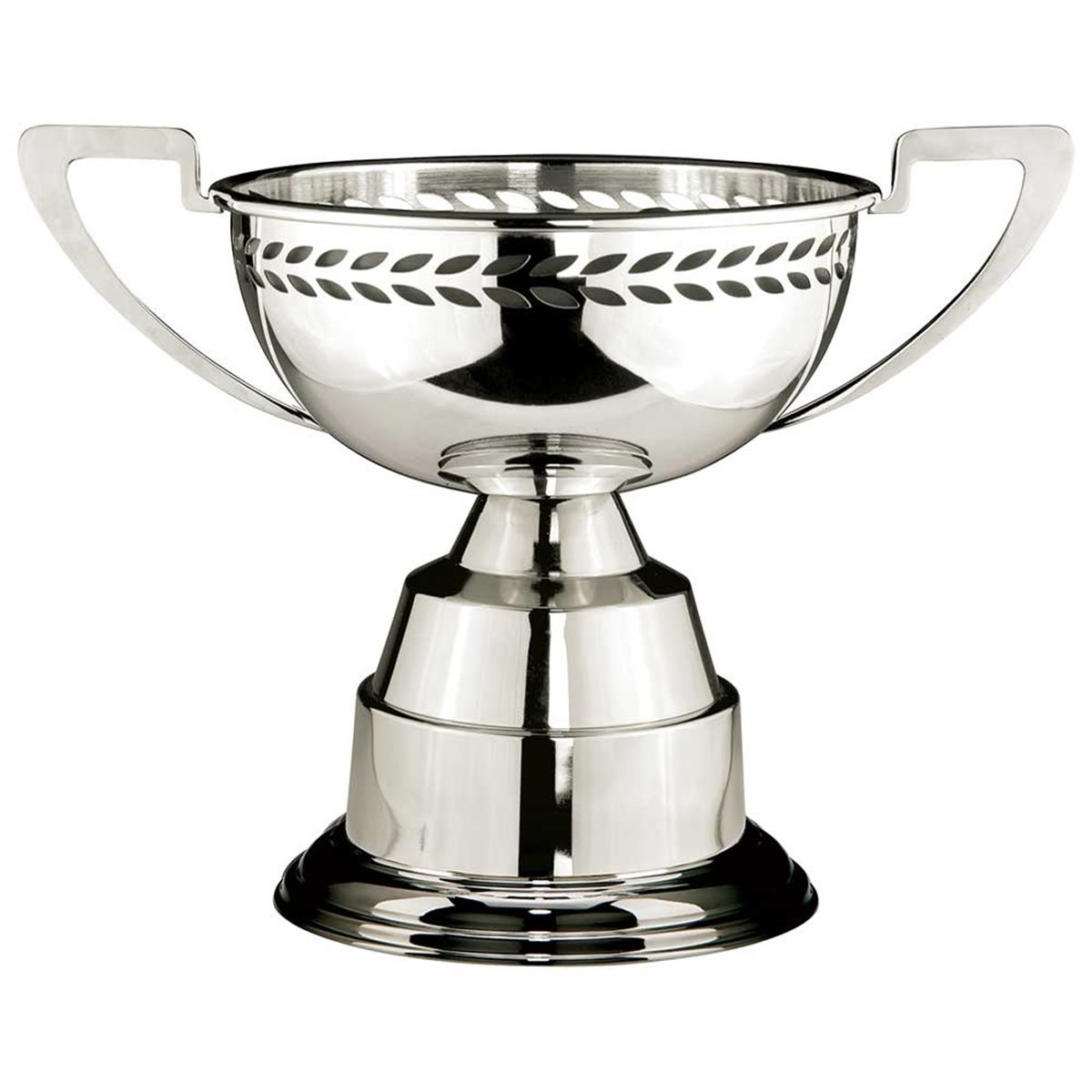 Silver Nickel Plated Cup on Round Base with Plinth NP24075