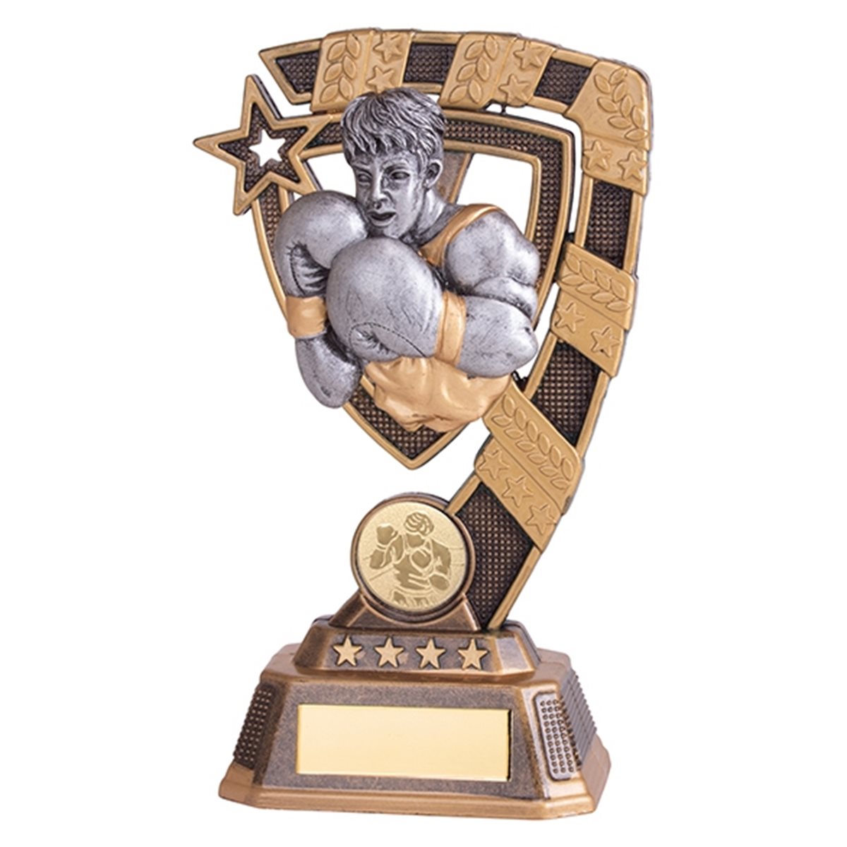 Gold And Silver Resin Boxing Trophy Rf18134 Jaycee Trophies