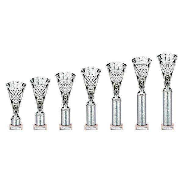 Silver Premium Star Column Award on Marble Base TR25641