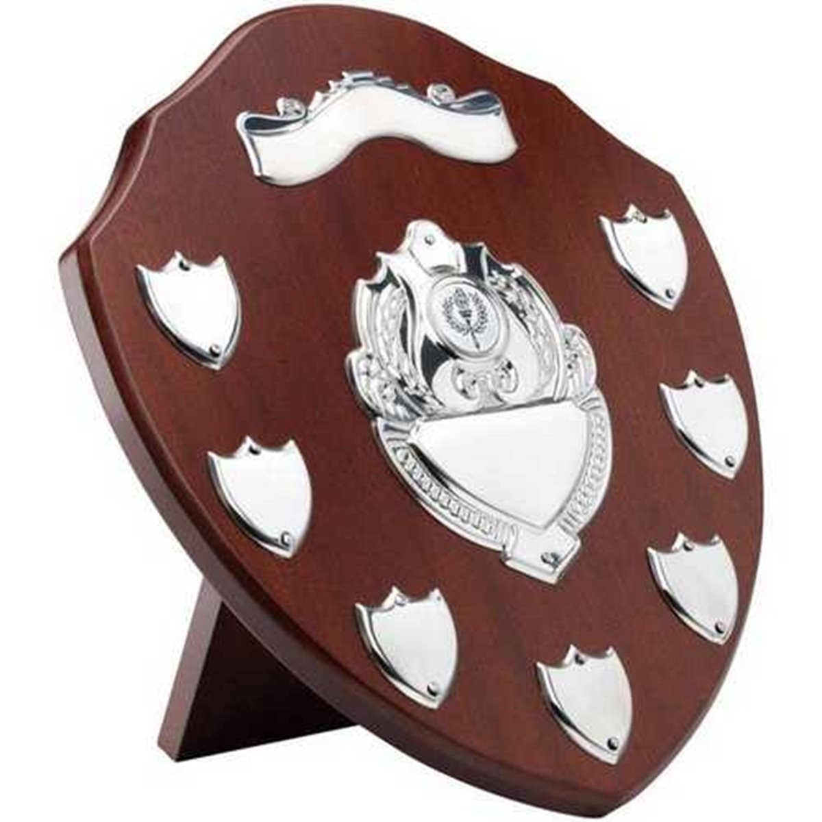 Annual Wooden Shield with 7 Chrome Fronts JR39-TRS11