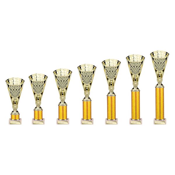 Gold Premium Star Column Award on Marble Base TR25638