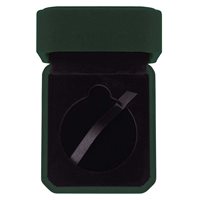 Green Velour Medal Box Fits 55mm Medal MB25234A