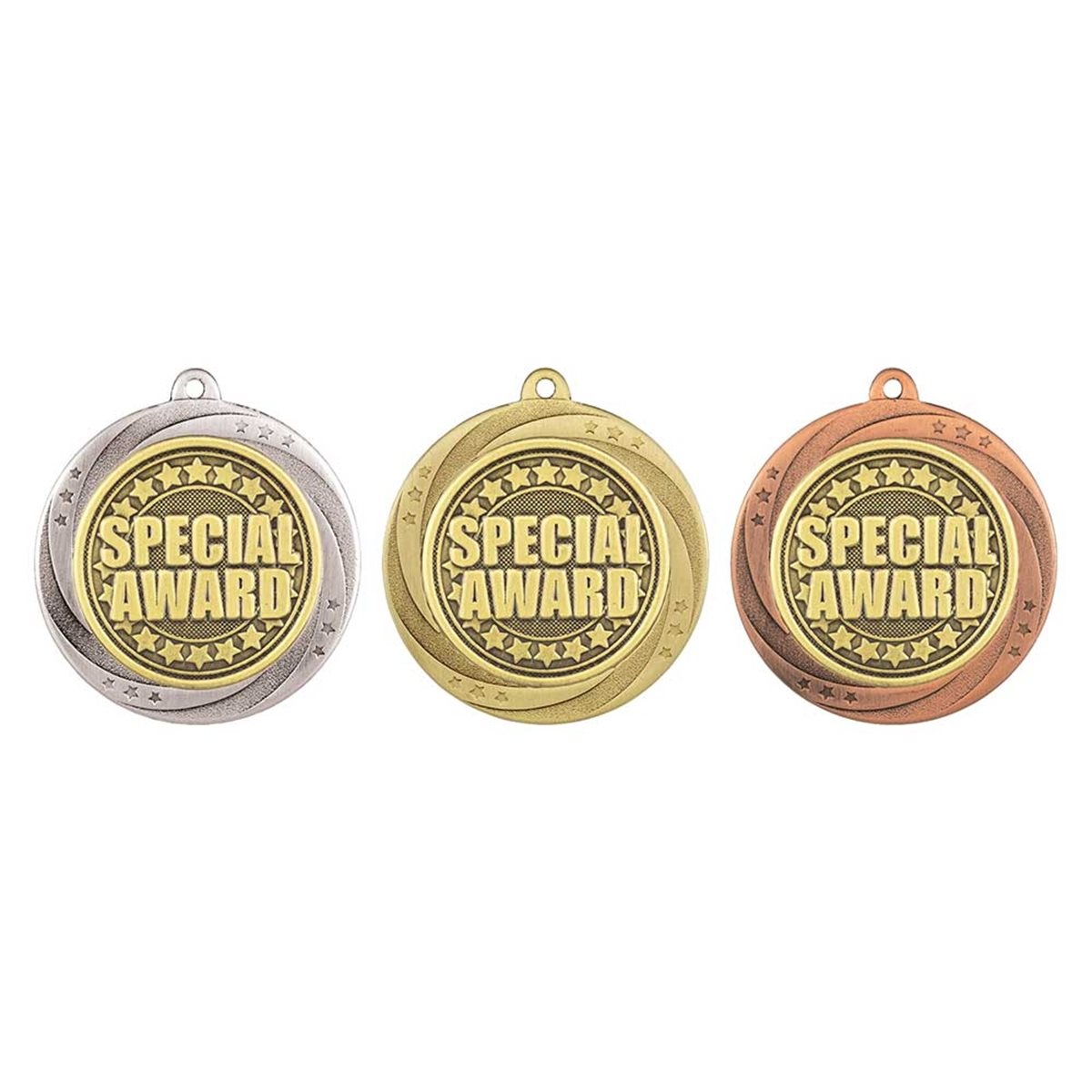 Superstar 60mm Special Award Medal in Gold, Silver & Bronze MM25169