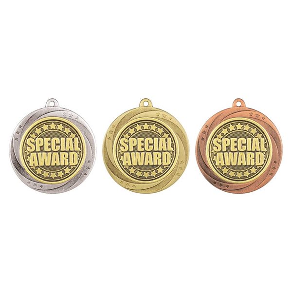 Superstar 60mm Special Award Medal in Gold, Silver & Bronze MM25169