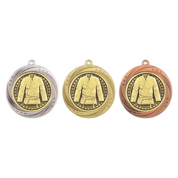 Superstar 60mm Martial Arts Medal in Gold, Silver & Bronze MM25067