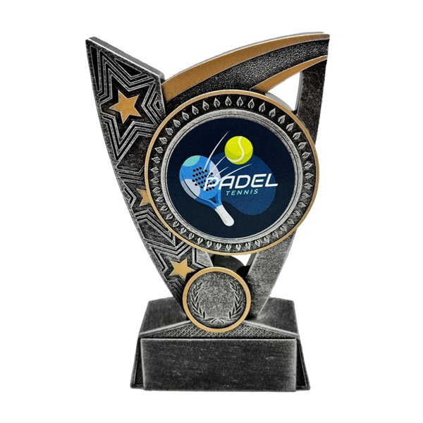 Triumph Padel Silver Resin Trophy