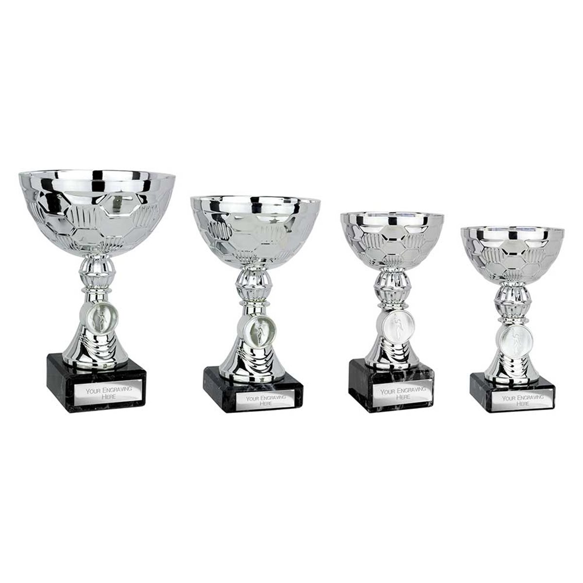 Silver Plastic Presentation Cup on Marble Base TR25614