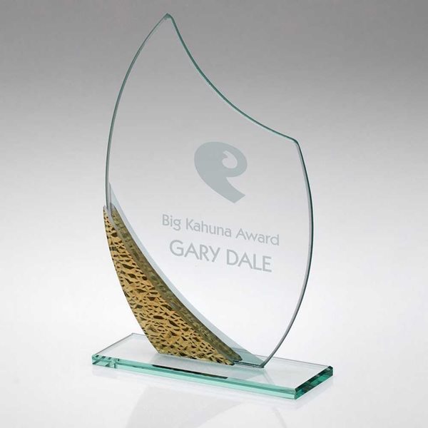 Jade Glass Curved Award SG6