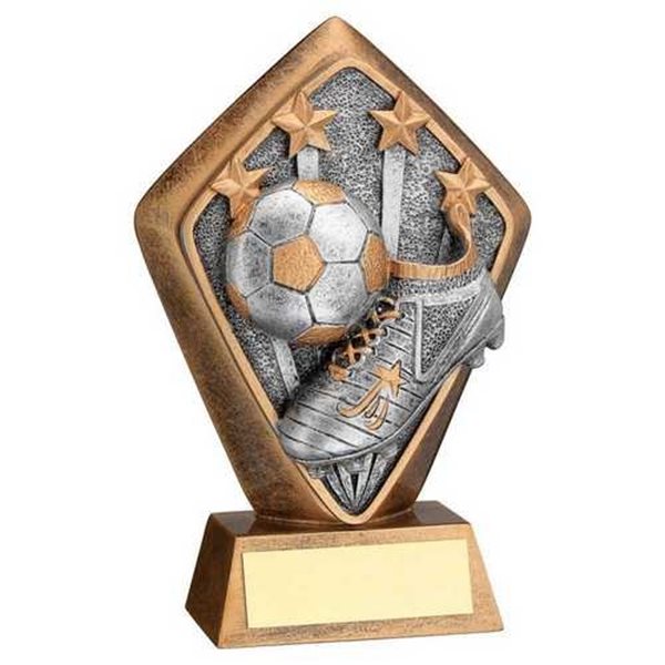 Brz|Gold Diamond Holder Football Trophy JR1-RF014017