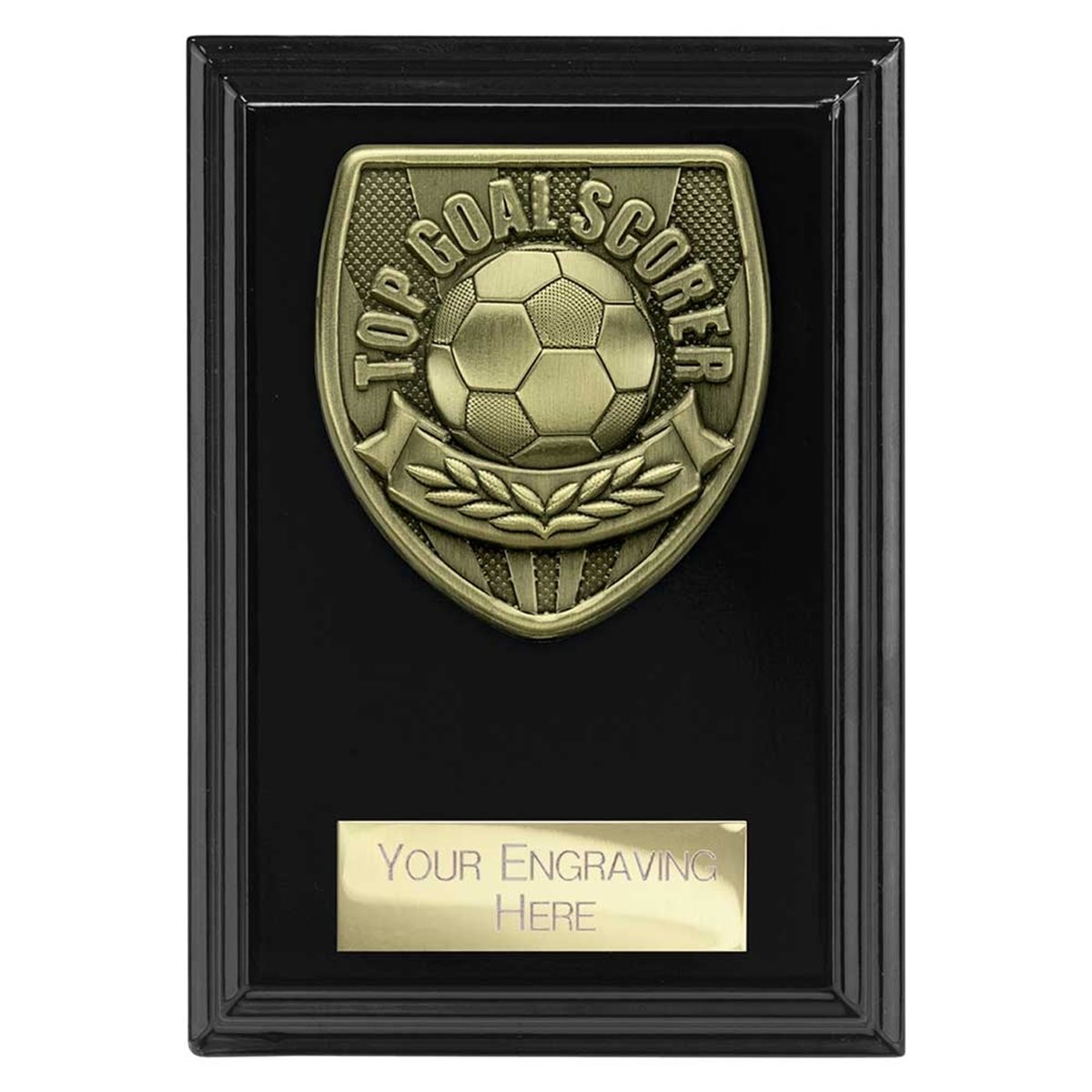 Top Goal Scorer Black Cobra Plaque PL25114