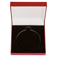 Red Leatherette Medal Box Fits 50mm Medal MB25230A