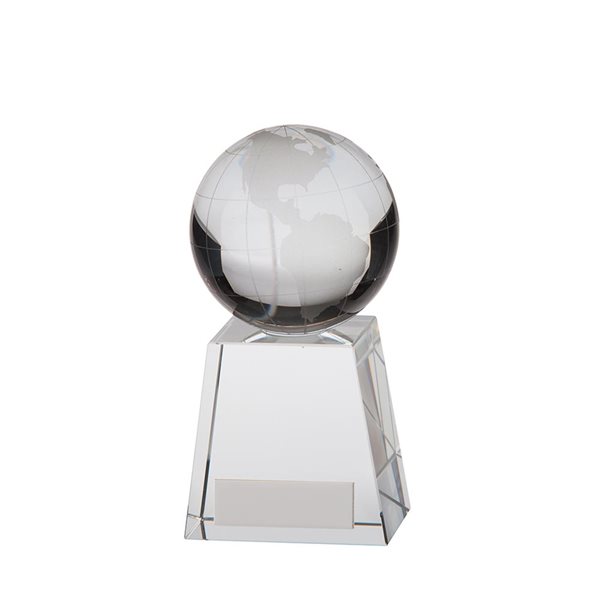 Voyager Globe Crystal Trophy CR16261