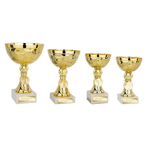 Gold Plastic Presentation Cup on Marble Base TR25613