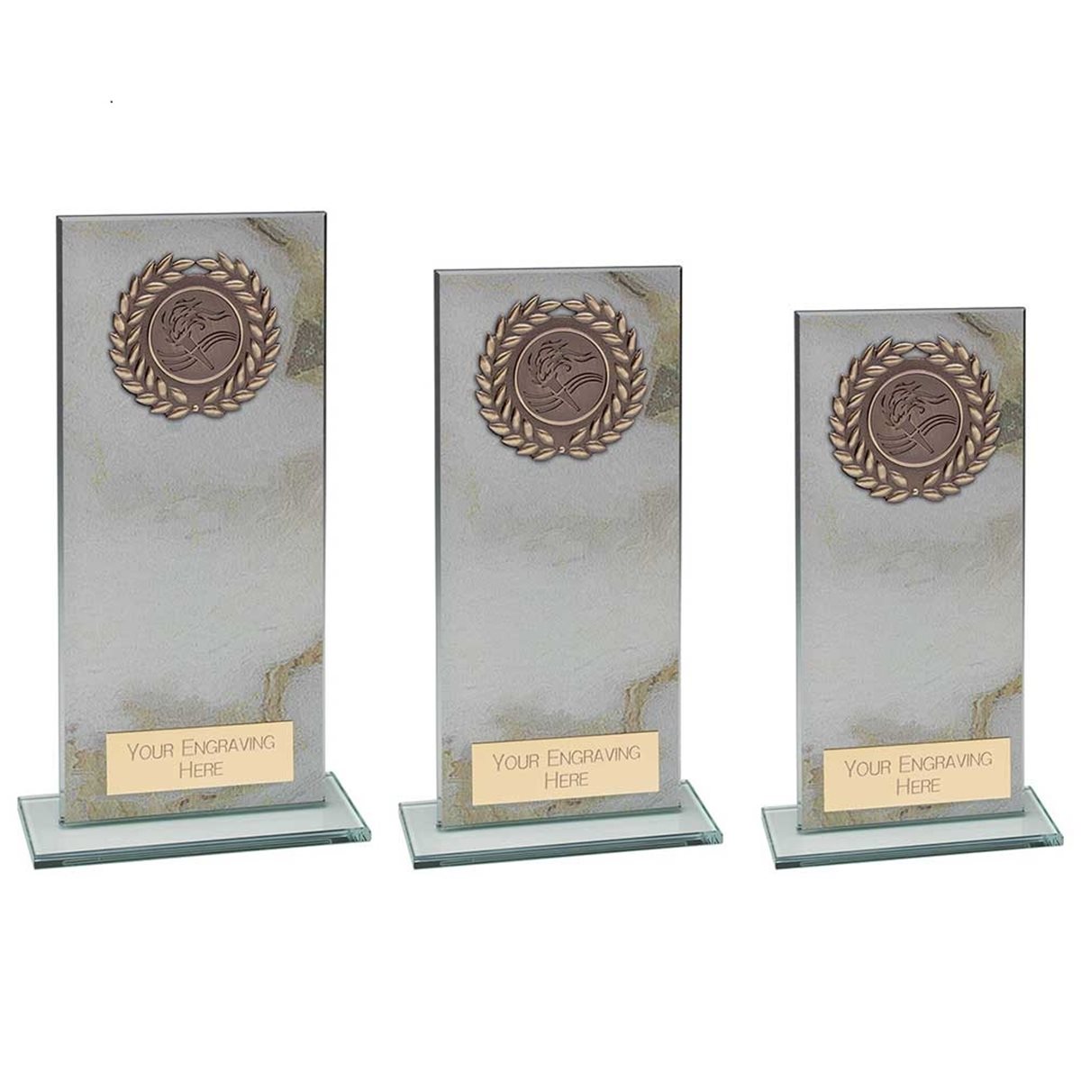 Glass Marble Award with Wreath CR24589