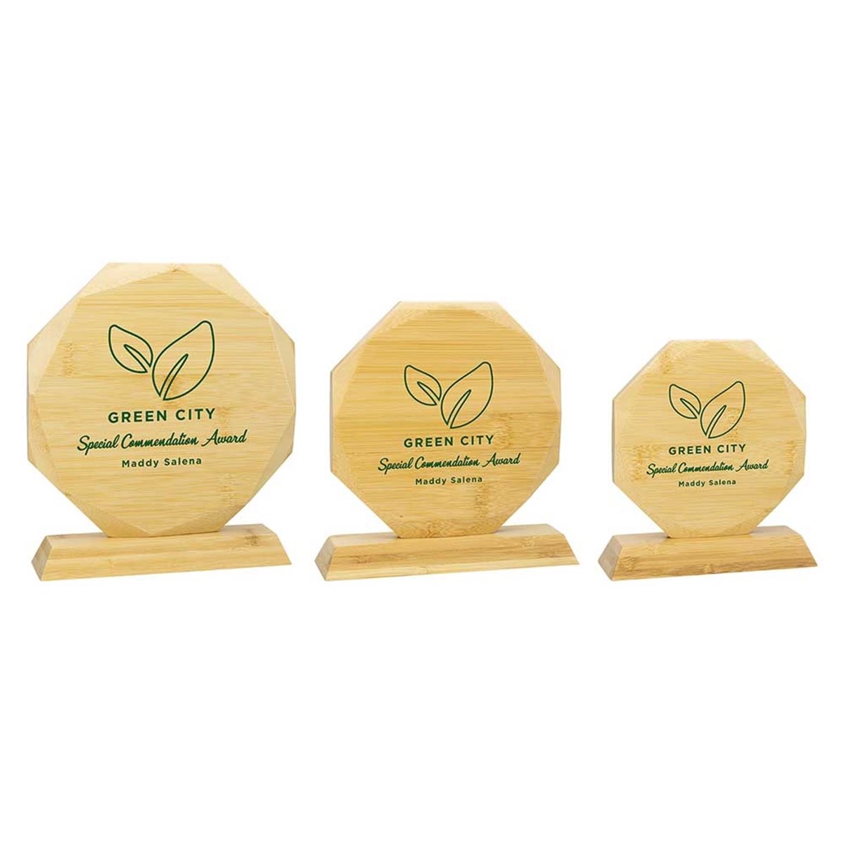 Bamboo Octagon Shape Award BB25311