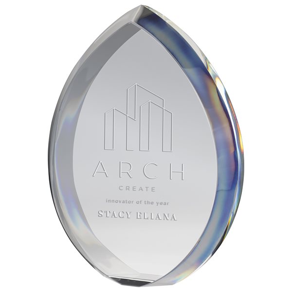 Premium Curved Glass Award 30mm Thick CR25309