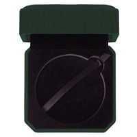 Green Velour Medal Box Fits 70mm Medal MB25234A