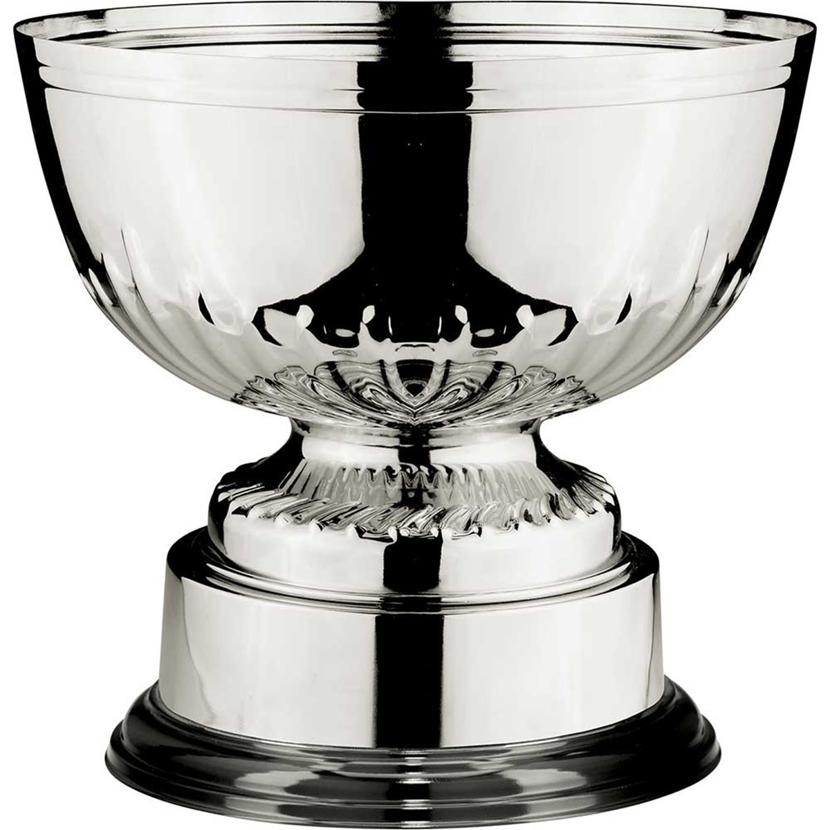 Silver Nickel Plated Bowl on Round Base with Plinth NP24074A