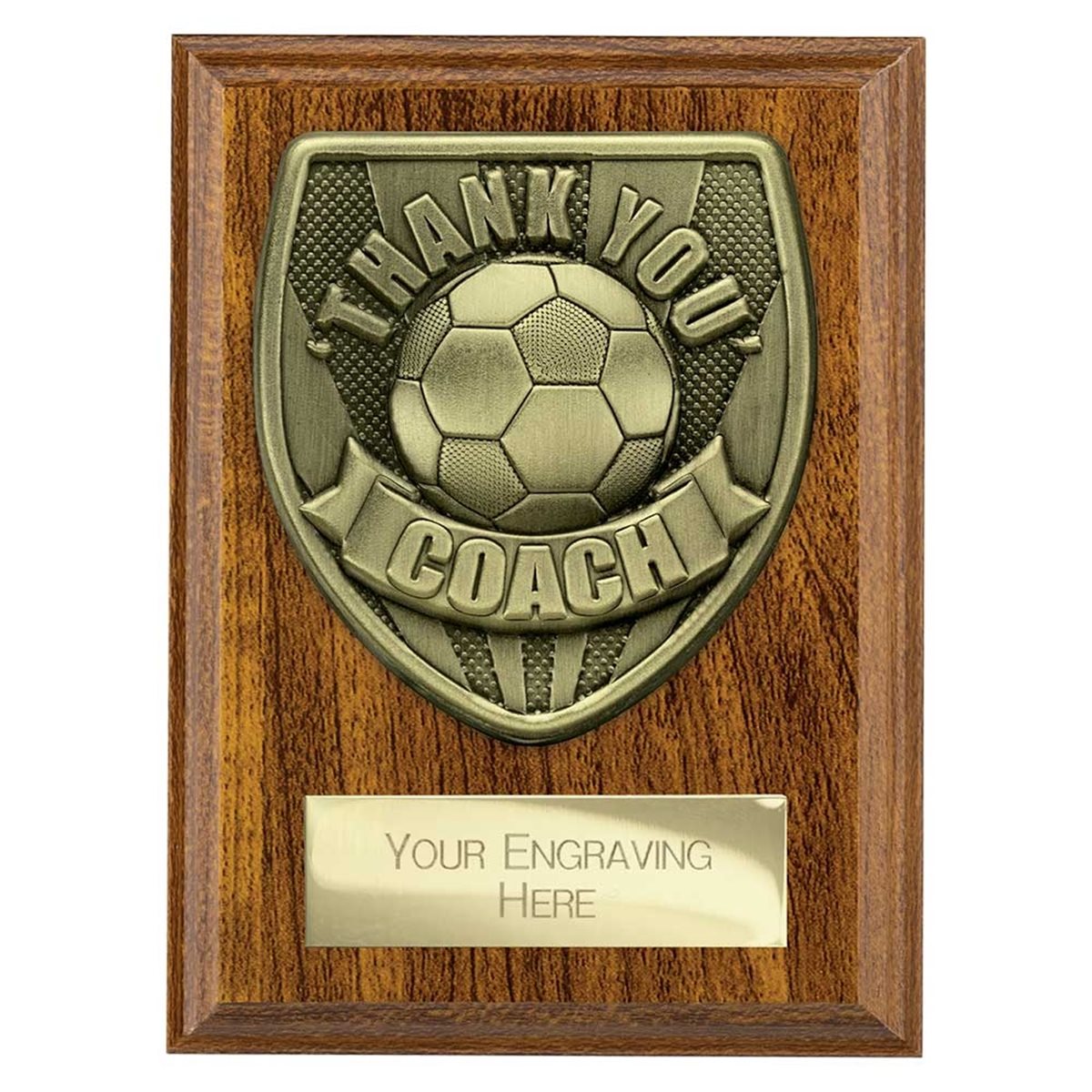 Thank You Coach Wooden Cobra Plaque PN25112