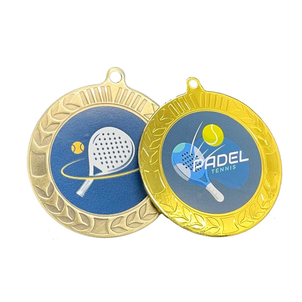 70mm Padel Medal in Gold, Silver and Bronze M37 (approx 2mm thick)