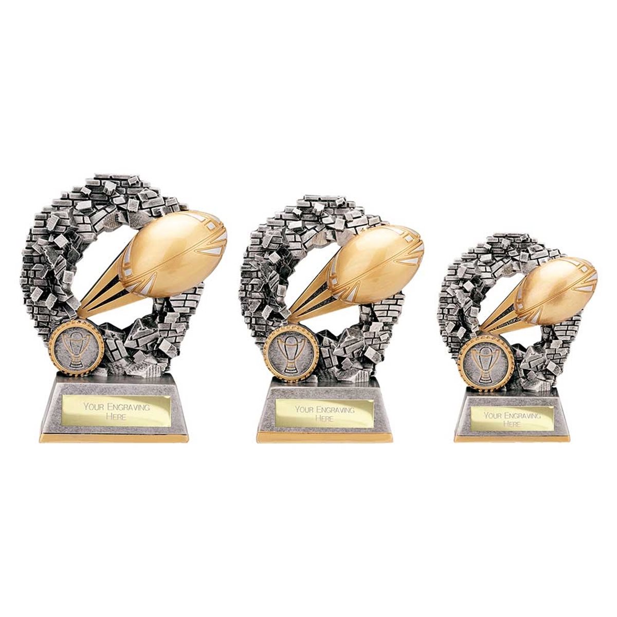 Rugby Blast Out Resin Award RF25094