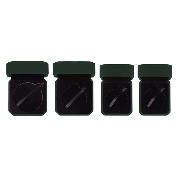 Aspire Green Velour Medal Box Available in 4 Sizes MB25234