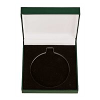 Green Leatherette Medal Box Fits 50mm Medal MB25232A