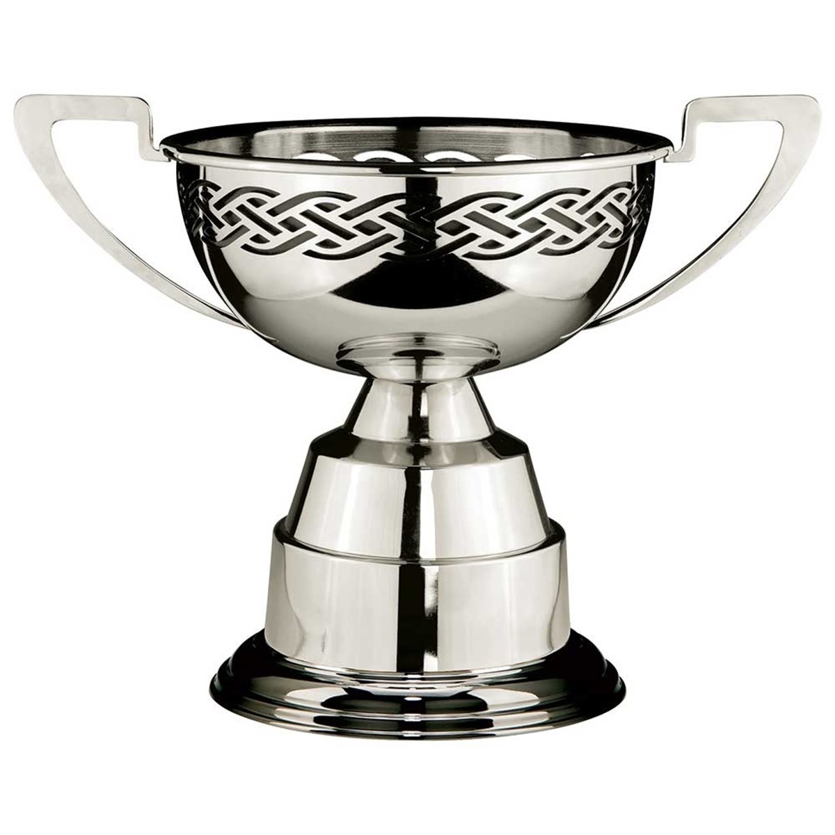 Silver Nickel Plated Cup on Round Base with Plinth NP24080