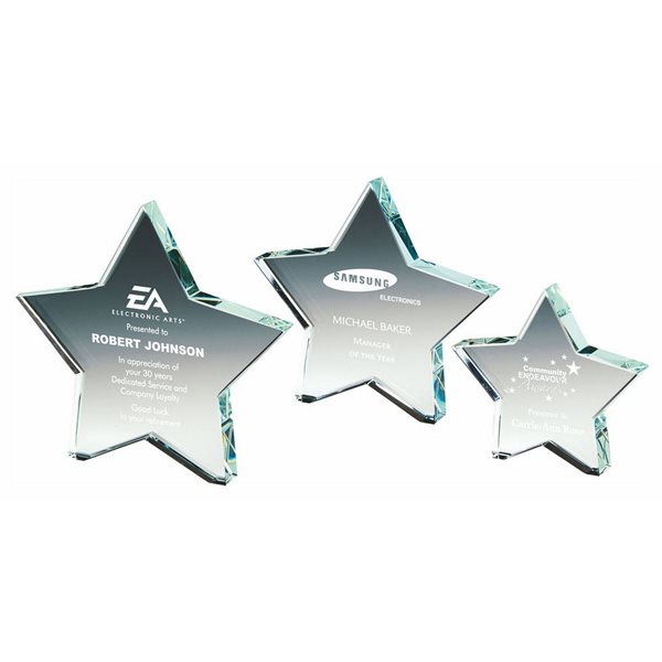 Crystal Star Award 15mm Thick in Presentation Case T.3649