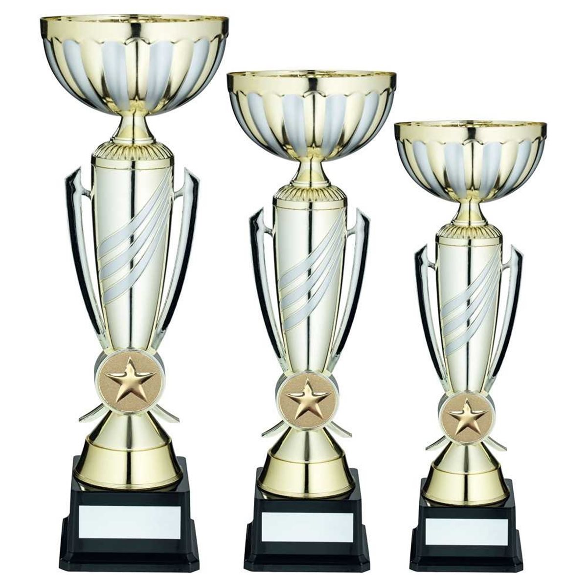 Gold and Silver Trophy Cup on Marble Base JR22-AC18