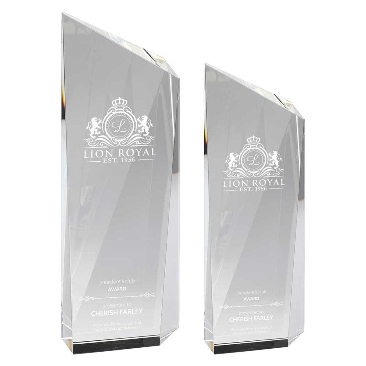 Premium Peak Glass Award 35mm Thick CR25469