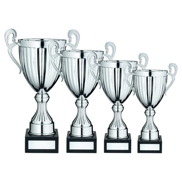 Silver Presentation Cup with handles on Black Base JR22-AC21