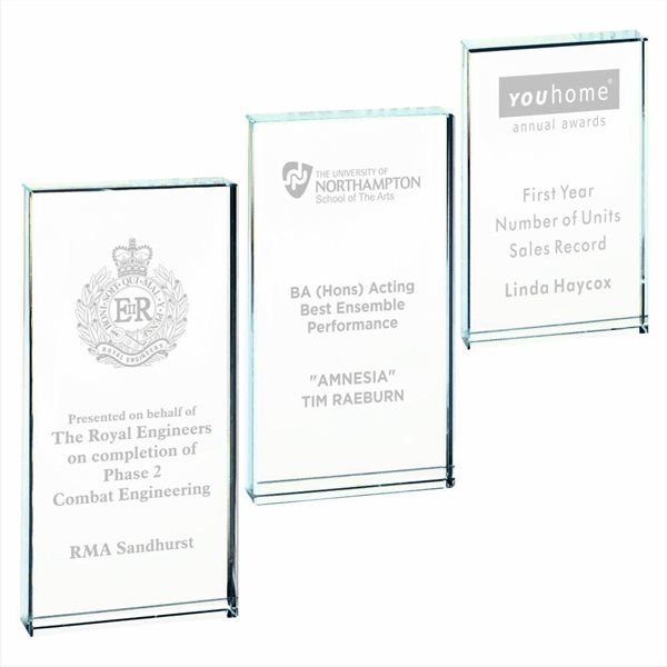 Clear Crystal Award 20mm Thick in Presentation Case