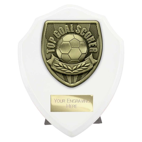 Top Goal Scorer White Cobra Shield PT25114