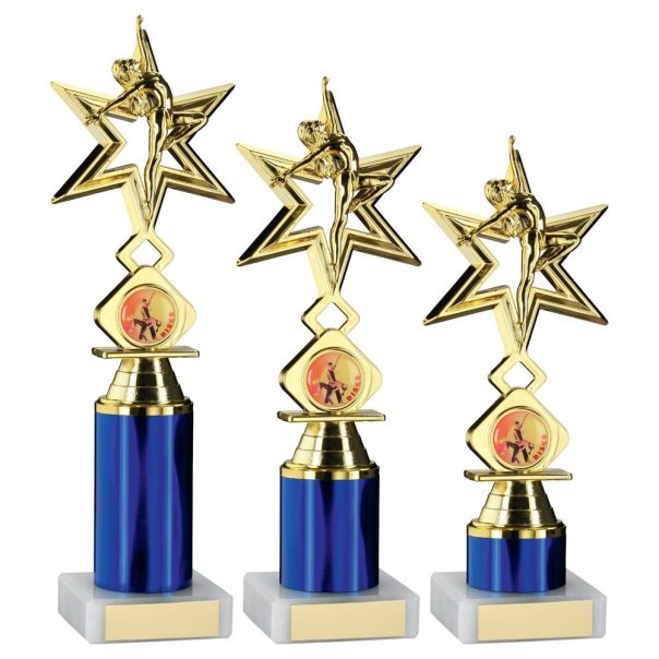 VARIOUS COLOURS - Dance/Gym Star Figure Assembled On Marble