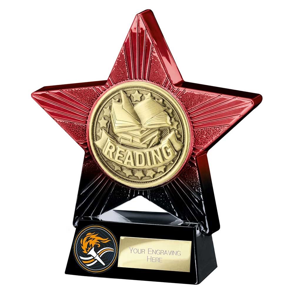 Reading Superstar Red & Black Trophy PX25170