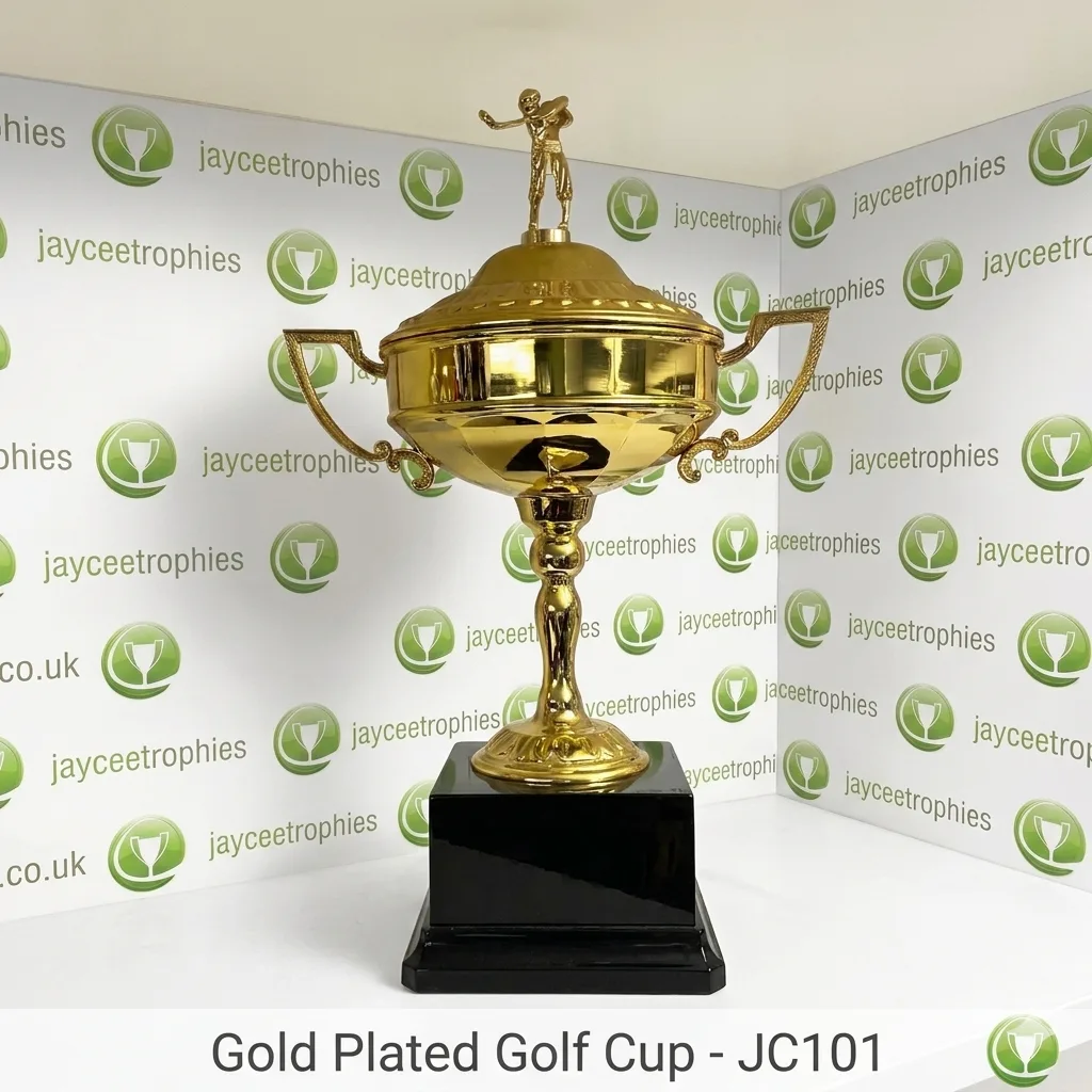Gold Plated Golf Cup JC101A
