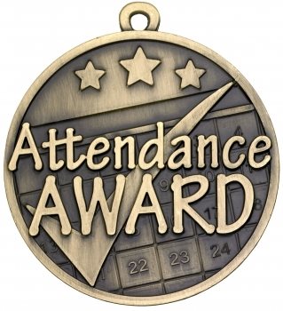 50mm Attendance Award Medal G875