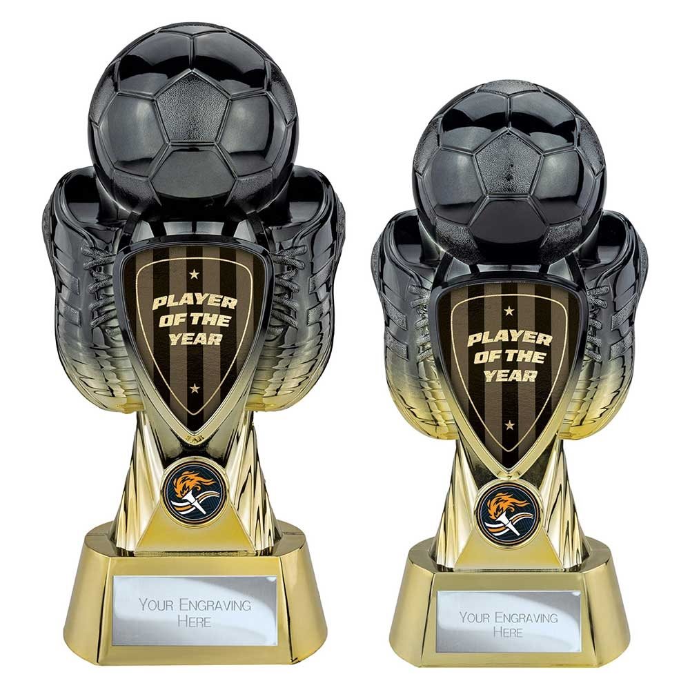 Tournament Black and Gold Player of the Year Football Trophy PX26118