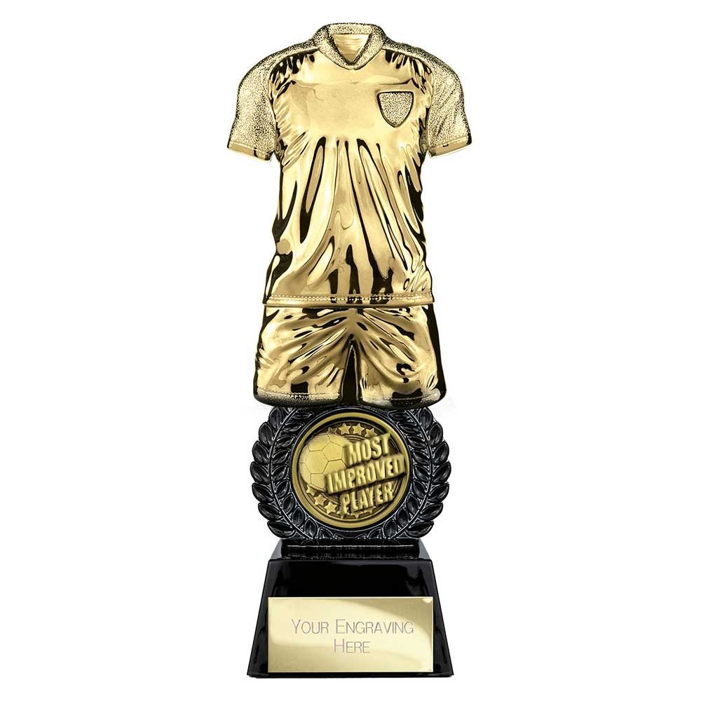 Intensity Gold & Black Most Improved Player Football Trophy PT25053