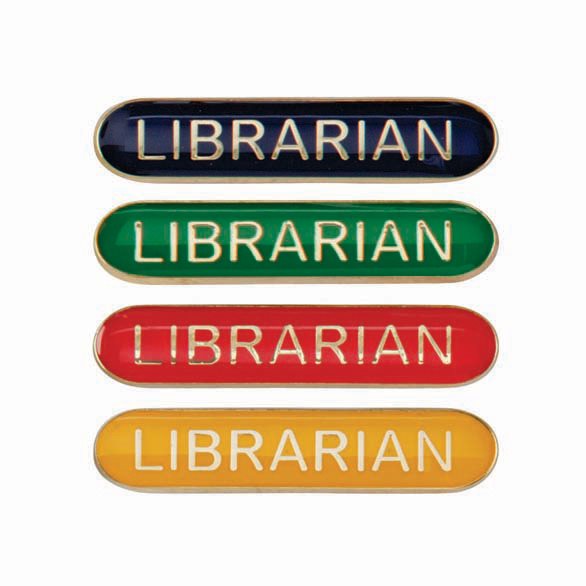 Librarian Lapel Badge in 4 Colours SB16116