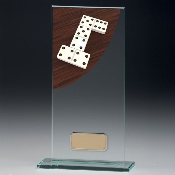 Dominoes Glass Award CR4623