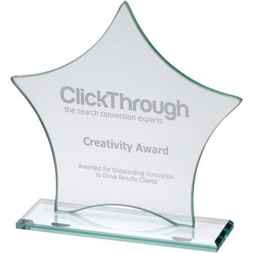 Economy Star Glass Award - 6mm Thick (TP04)