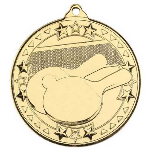 Table Tennis 50mm Medal in Gold, Silver & Bronze M96