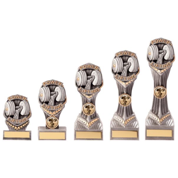 Power Lifting Silver Heavyweight Falcon Trophy PA20224