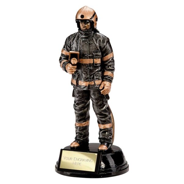 Fireman Figure Resin Trophy RF0116